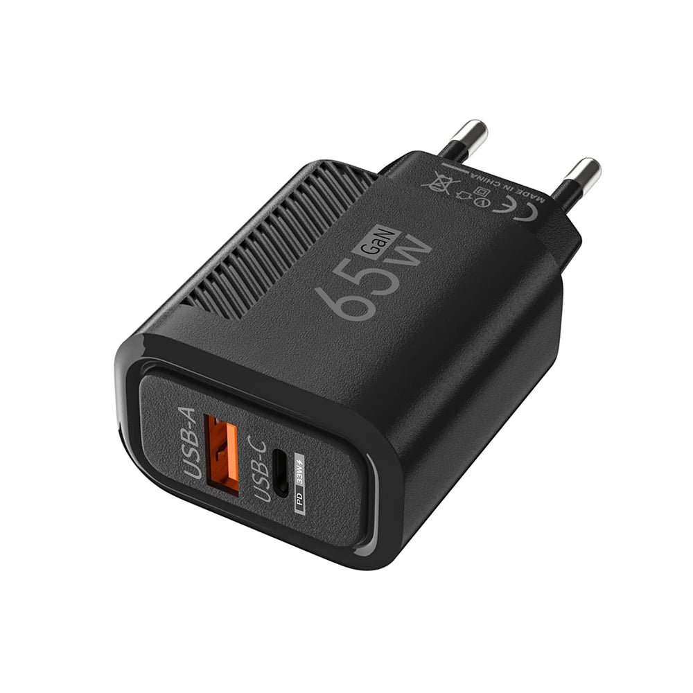 65W GaN Fast Charging USB Type C Charger US/EU Plug PD 3.0 Quick Charge Wall Charger For Phone Adapter For iPhone Huawei Samsung