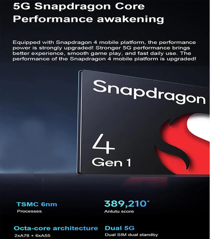 Global Rom Xiaomi Redmi Note 12 5G Smartphone HyperOS 1.0 6.67'' GOLED Display 120Hz Snapdragon 4 Gen1 48MP  33W used phone