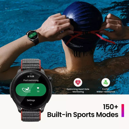 New Amazfit GTR 4 Global Version 46mm Smartwatch AMOLED Display Zepp OS App 14-day Battery Life GPS Watch for Andriod IOS Phone