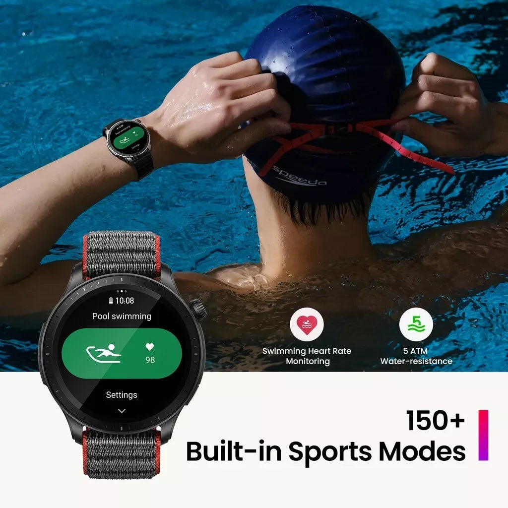 Brand New Amazfit GTR 4 Smartwatch 46mm AMOLED Display Zepp OS App 14-day Battery Life GPS Watch for Andriod IOS Phone