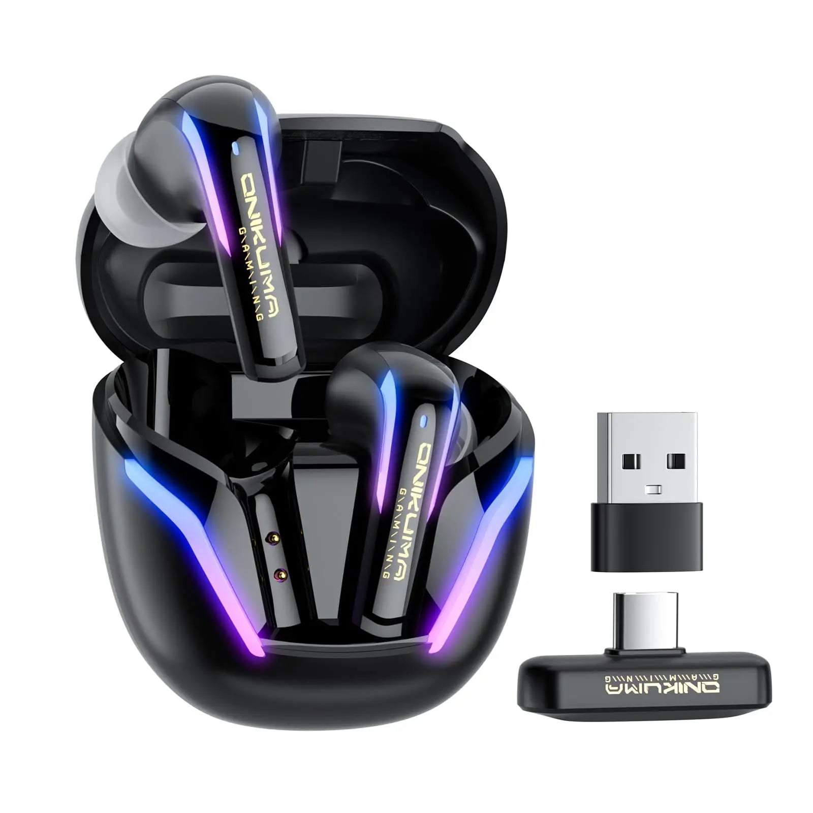 ONIKUMA T27 Earbuds Wireless Gaming with ENC Mic for PS5/4,Bluetooth Headphones for Phone, Pad, Laptop, Steam Deck, Switch - Universal Market