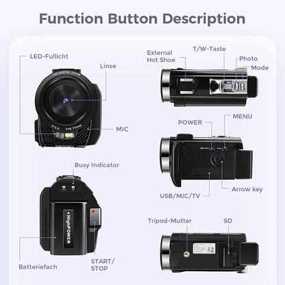 Digital Camera Photographic Cameras With 3.0 Inch Rotating Screen Professional Photo Camera Hd Video Kids Cameras  For Home - Universal Market