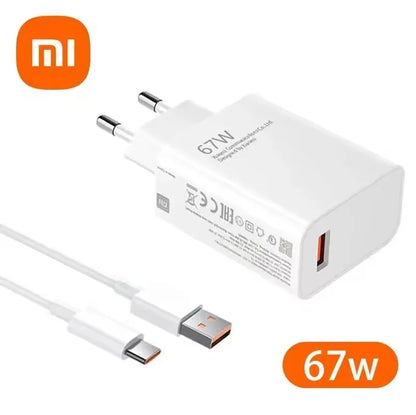 Xiaomi Original 120W Ultra Fast Charger QC 5.0 EU Plug 6A Type C Cable 67W 55W 33W Rapid Charging Adapter For iPhone Huawei 2025