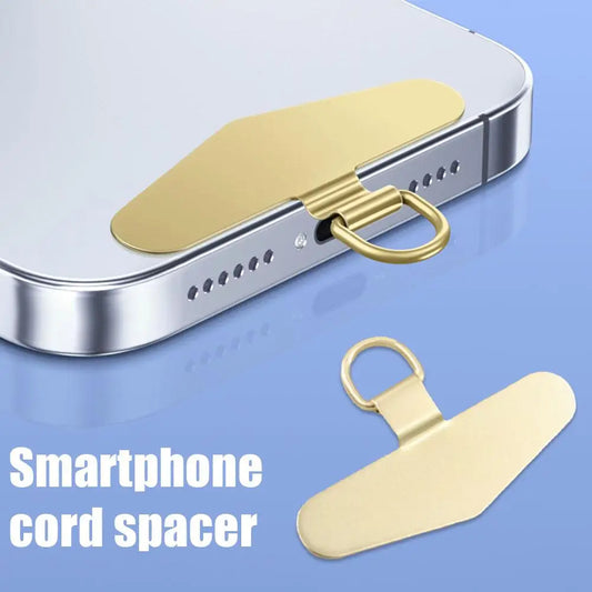 Universal Ultra Thin Steel Phone Lanyard With Metal Gasket Patch Card Clip Strap Hang Cord Tab For Mobile Phon - Universal Market