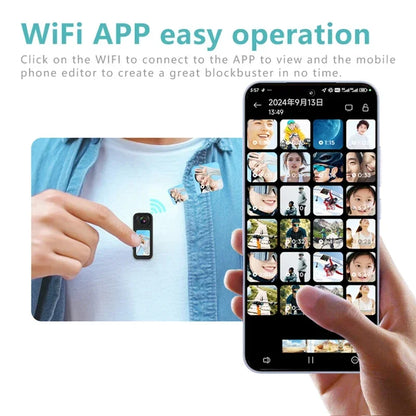 Thumb Mini Camera 2.7K HD 180° Rotatable WiFi Sports DV Cycling Recorder Magnetic Outdoor Action Camera Bicycle Small Camcorders