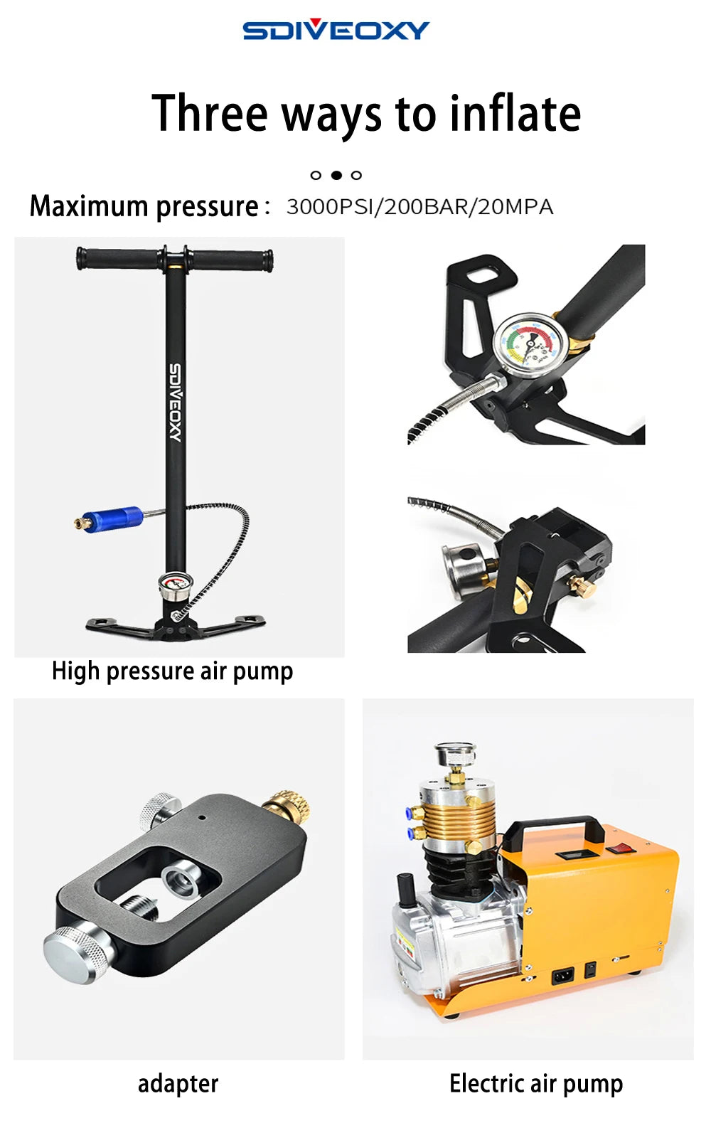Scuba Diving Oxygen Tank  1L Cylinder Underwater Breather for  with Breathing Valve A Set - Universal Market