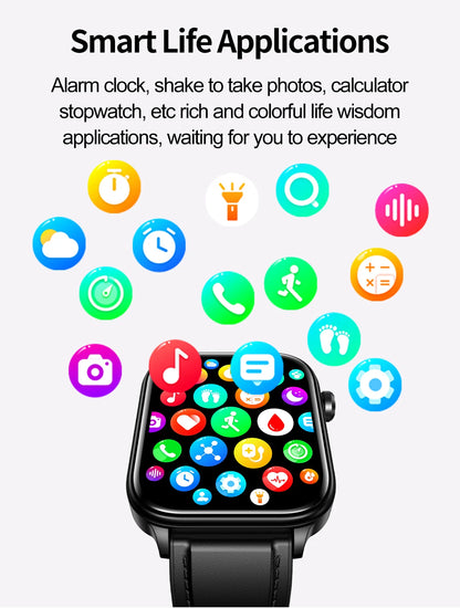 AI Diagnostic Detector Smart Watch Women Blood Lipid and Uric Acid Body Composition Test Women Menstrual Health Tracker 2025 New