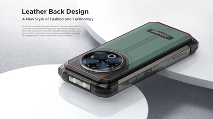 DOOGEE Fire 6 Power Rugged Smartphone 6.56" IPS Screen 15500mAh Battery Unisoc T606 8GB+256GB 50MP Camera Android 14 NFC