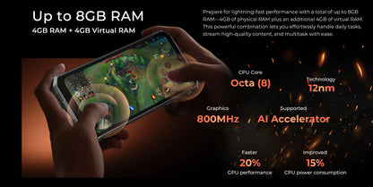 [World Premiere] HOTWAV T7S Ultra Thin Rugged Smartphone 6.52'' HD+ 4GB RAM 128GB ROM MobilePhone 6280mAh Battery 21MP Cellphone