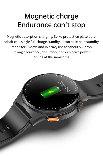 2025 New Outdoor Sport Smart Watch GPS Track Health Monitoring AI Voice Waterproof Fitness Bluetooth Call Smartwatch For HUAWEI