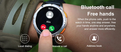 Smart Watch AK59 Bluetooth Call AI Voice 1.43inch AMLOED HD Large Screen Heart Rate Outdoor Sport Men Women Smartwatch