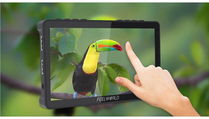 FEELWORLD F5 Pro V4 6 Inch on DSLR Camera Field Monitor Touch Screen 3D LUT FHD1920 1080 4K HDMI Video Focus Assist for Gimbal