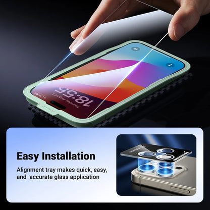 UGREEN Screen Protector For iPhone 16 Pro Full Cover Tempered Glass For iPhone 16 Plus Pro Max Camera Lens Protectors