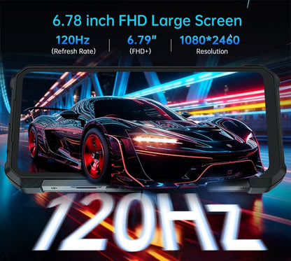 Unihertz 8849 Hike Smartphone Android 14 With 200 Meter Flashlight LED 23800mAh 24GB 512GB Dual Speaker Helio G200 IP68/IP69K 4G
