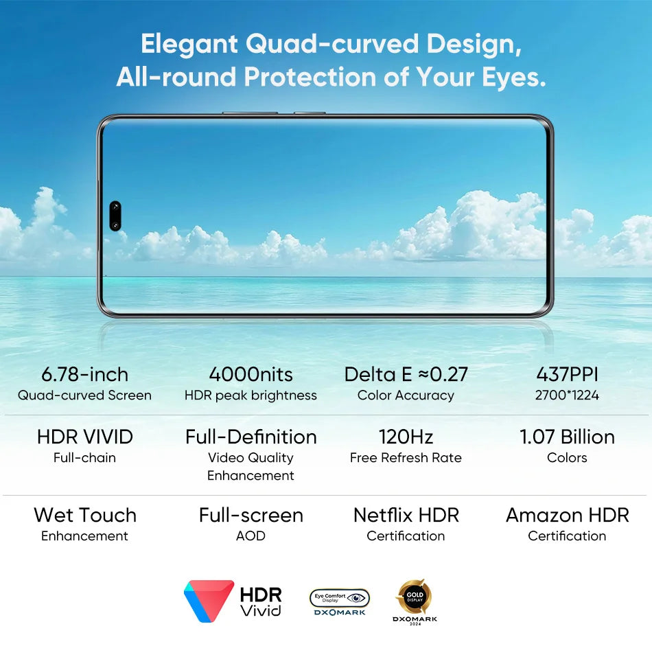 HONOR 200 Pro Global Version 6.78'' 5G Smartphone Snapdragon 8s Gen 3 120Hz AMOLED Display 5200mAh Battery 100W SuperCharge