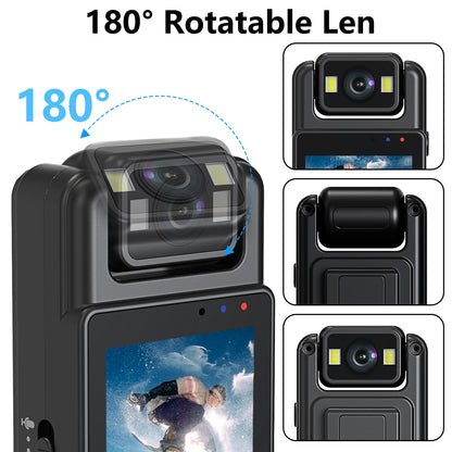 JOZUZE L12 Wifi Mini Camera 1080P Portable Digital Video Recorder Worn Police Small Body Cam Night Vision DV Miniature Camcorde - Universal Market