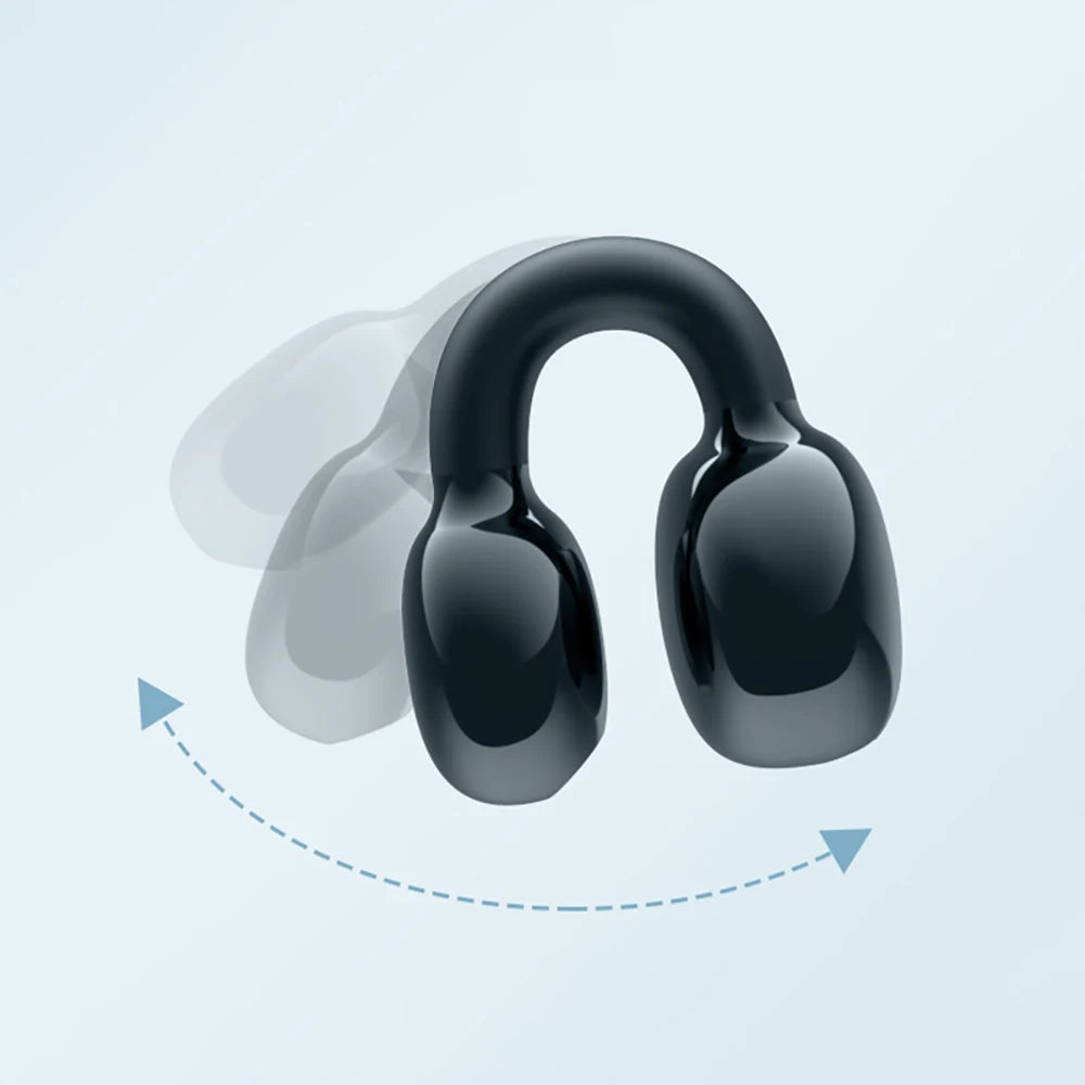 Bluetooth 5.3 Earphone Ear Clip Headphones TWS Wireless Headset HiFi Stereo Noise Reduction Earbud for Xiaomi iPhone Samsung - Universal Market