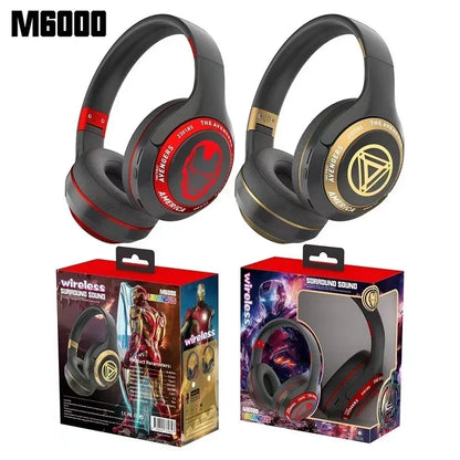 Disney Marvel Headphones Bluetooth Wireless Foldable Music Earphones Spider Man Noise Reduction Game Headset Anime Cartoon M7000 - Universal Market