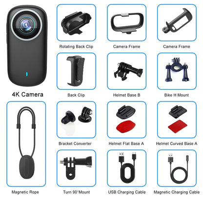 4K portable WIFI camera, sports bike camera, integrated helmet handlebar, motorcycle, road sports camera, mini UHD sports camera