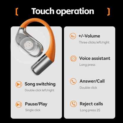 AI Translator Clip-on Headphones 144 Languages Real Time Two-Way Translation Earphones Stereo Sound Wireless Bluetooth Headsets - Universal Market