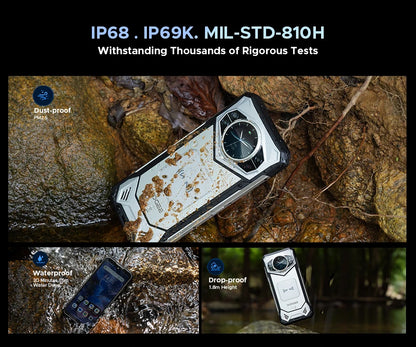 Global Version DOOGEE S200 5G Rugged Phone 12GB +256GB 6.72" Display 100MP AI Main Camera 10100mAh Mobilephone Android 14 NFC