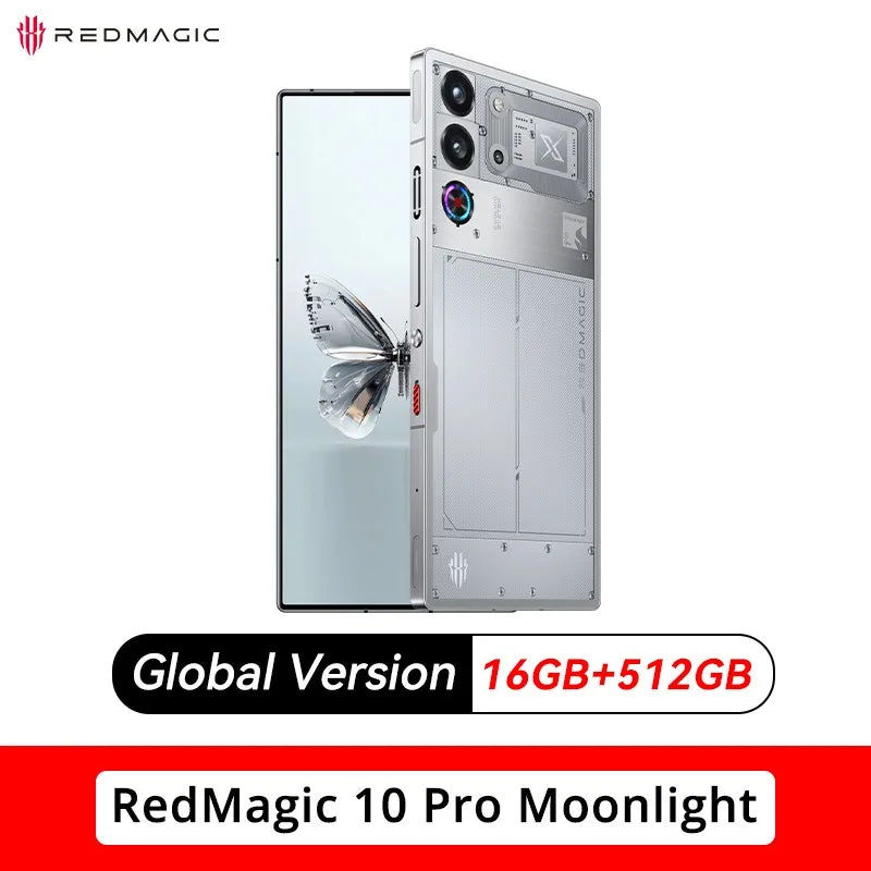 Original Global Version RedMagic 10 Pro 5G Gaming Phone 6.853" Snapdragon 8 Elite 7050mAh 80W Charge 50MP NFC