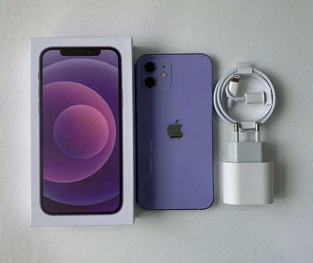 Original Apple iPhone 12 5G Mobile Phone Face ID 64GB/128GB NFC 6.1" Super Retina XDR OLED A14 IOS Hexa-Core iphone 12 - Universal Market