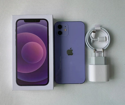 Original Apple iPhone 12 5G Mobile Phone Face ID 64GB/128GB NFC 6.1" Super Retina XDR OLED A14 IOS Hexa-Core iphone 12