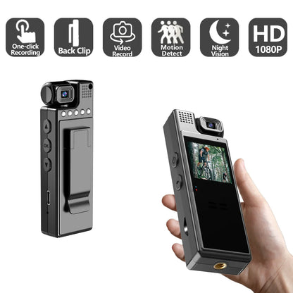 VIVO 8K HD Mini Action Camera Wifi Back Clip 180° Rotatable IR Night Vision Sports Cam Travel Bicycle Driver Video Recorder