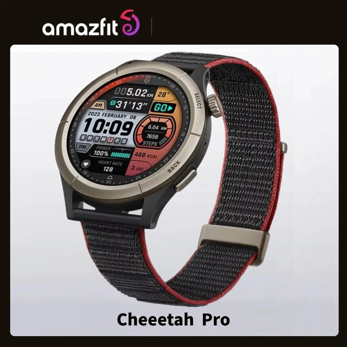 Original Amazfit Cheetah Pro Unrivaled GPS Accuracy 47mm Smartwatch 14Days Battery Life Dual-band GPS Smart Watch Open Box 99New
