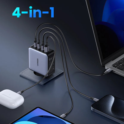 UGREEN 160W GaN Charger PD3.1 Type C For Macbook Pro Laptop USB Fast Charger QC4.0 3.0 Quick Charge For iPhone 17 Xiaomi Tablet