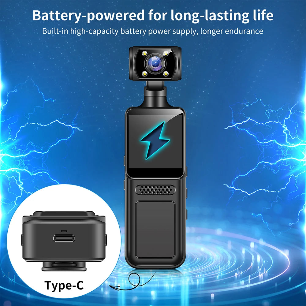 Ultra HD 4K WiFi Mini Camera Pocket Action Camera Wearable Camera 4K HD Camera Helmet Travel Bicycle Driver Recorder Camcorder - Universal Market