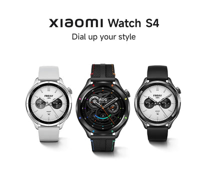 Global Version Xiaomi Watch S4 SmartWatch 1.43" AMOLED Display Wireless Charge Blood Oxygen Bluetooth Phone Call GPS Mi Watches