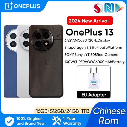 OnePlus 13 Chinese Version 16 512G Snapdragon 8 Elite 6.82‘’ 120hz LTPO AMOLED Display ColorOS 15 6000mAh Battery 100W SUPERVOOC