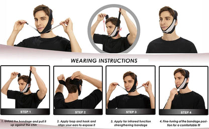 V Shaped Face Mask Chin strap for sleeping and Sagging Chin Strap for Men