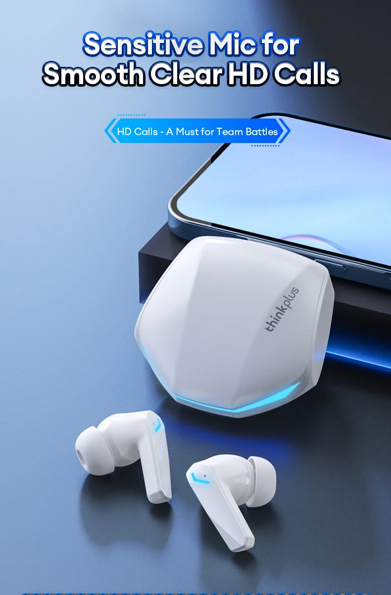Lenovo GM2Pro Wireless Bluetooth Headset LED Light Waterproof Noise Cancelling Earbuds Wireless Headphones Bluetooth Earphones - Universal Market