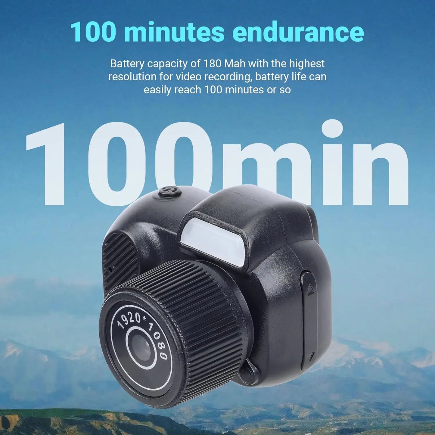 Mini Keychain Camera1080P 2MP Mini Body Camera, Portable Micro Video Camcorder with 0.96inch Display for Kids Students Travel