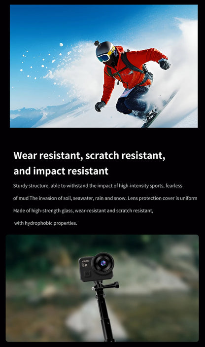 5K Action Camera V10 Electronic Image Stabilization 2" Touch LCD 4K Waterproof Action Camera Dashcam Motion Detection