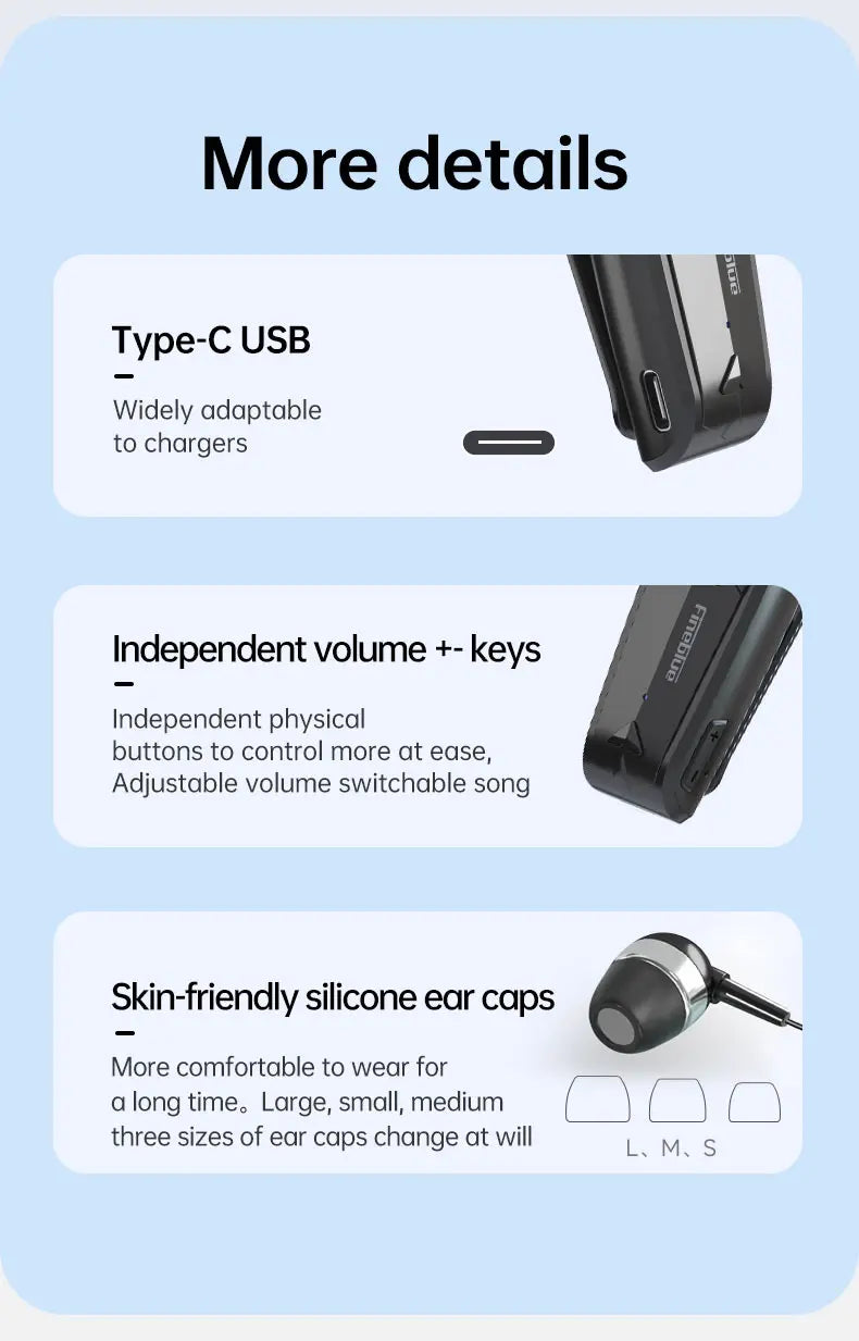 Fineblue F520 Mini Wireless Earphone Bluetooth 5.3 Retractable Headset in Lotus One Ear Calls Remind Vibration Sport Headphone - Universal Market