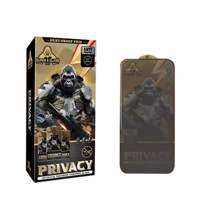 King Kong Gorilla Privacy Screen Protector For iPhone 11 12 13 14 15 Pro Max Anti-spy Tempered Glass For iPhone X XS Max 13 Pro