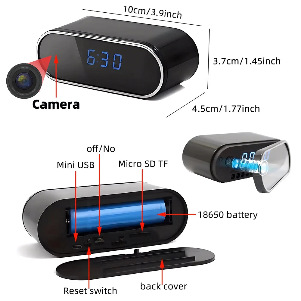 Improved HD 4K WiFi mini camera, upgraded infrared night vision, motion detection, remote viewing, HD wireless camera - Universal Market