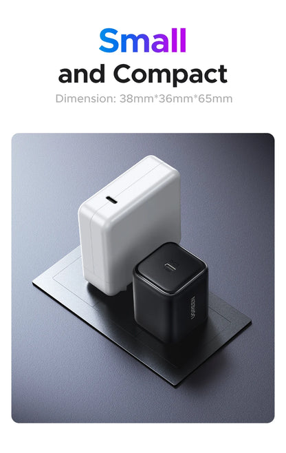 UGREEN 45W GaN Charger PD3.0 Fast Charger PPS QC3.0 Quick Charge For Samsung S25 S24 Ultra iPhone 17 16 15 Pro Max iPad Tablet