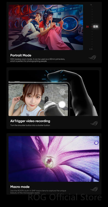 World Premiere ASUS ROG Phone 9 5G Smartphone Snapdragon 8 Elite 6.78‘’ 185Hz AMOLED Display ROG 9 Pro 5800mAh NFC Mobile Phone