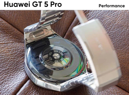 HUAWEI Watch GT 5 Pro 46mm Smartwatch Ceramic and Titanium Watch compatible with iOS and Android 14 days long battery life