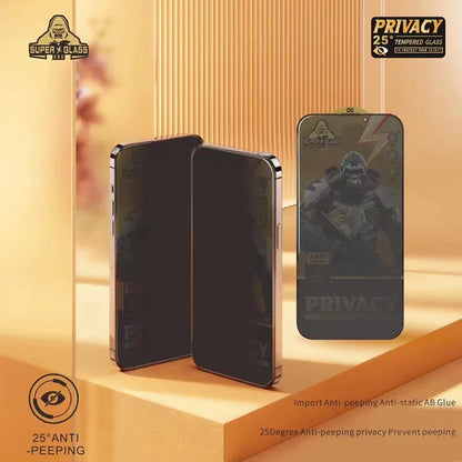 King Kong Gorilla Privacy Screen Protector For iPhone 11 12 13 14 15 Pro Max Anti-spy Tempered Glass For iPhone X XS Max 13 Pro