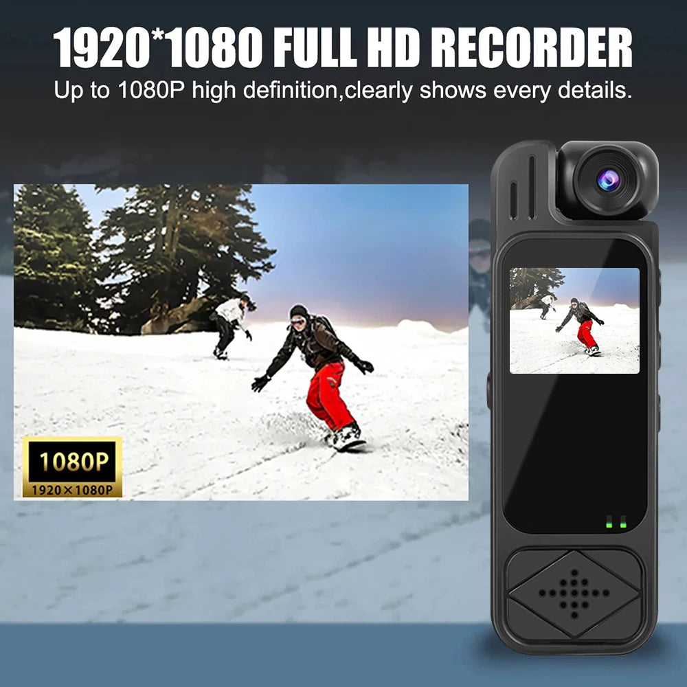 1080P Sports Camera HD Mini Portable Video Recorder Body Camera IR Night Vision Camera For Outdoor Riding Hiking Shooting Record - Universal Market