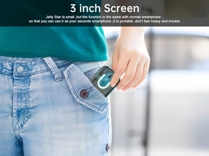 Unihertz Jelly Star Mini Smartphone Android 13 8GB 256GB Led Light Unlocked Transparent Backshell Cellphones 48MP Portable Phone