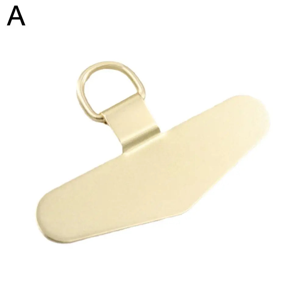 Universal Ultra Thin Steel Phone Lanyard With Metal Gasket Patch Card Clip Strap Hang Cord Tab For Mobile Phon - Universal Market