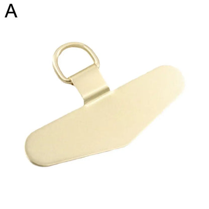 Universal Ultra Thin Steel Phone Lanyard With Metal Gasket Patch Card Clip Strap Hang Cord Tab For Mobile Phon - Universal Market