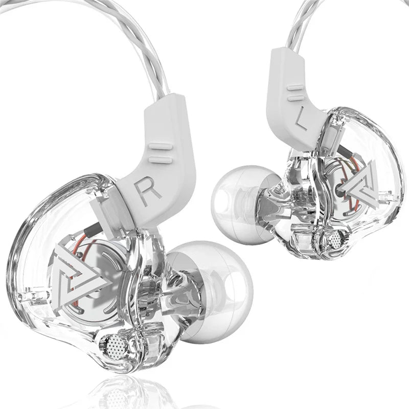 Original QKZ AK6 Copper Driver HiFi Wired Earphone 3.5MM Race Sport Headphone Bass Stereo Headset Music Earbuds In Ear With Mic - Universal Market